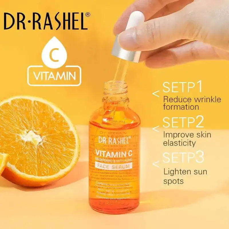 DR RASHEL Vitamin C Face Serum – Brightening & Anti-Aging Skin Care, 50ml