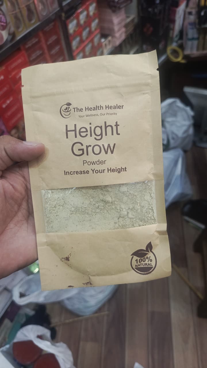 The Health Healer Height Grow Powder – 100% Natural Height Increase Supplement- 50G