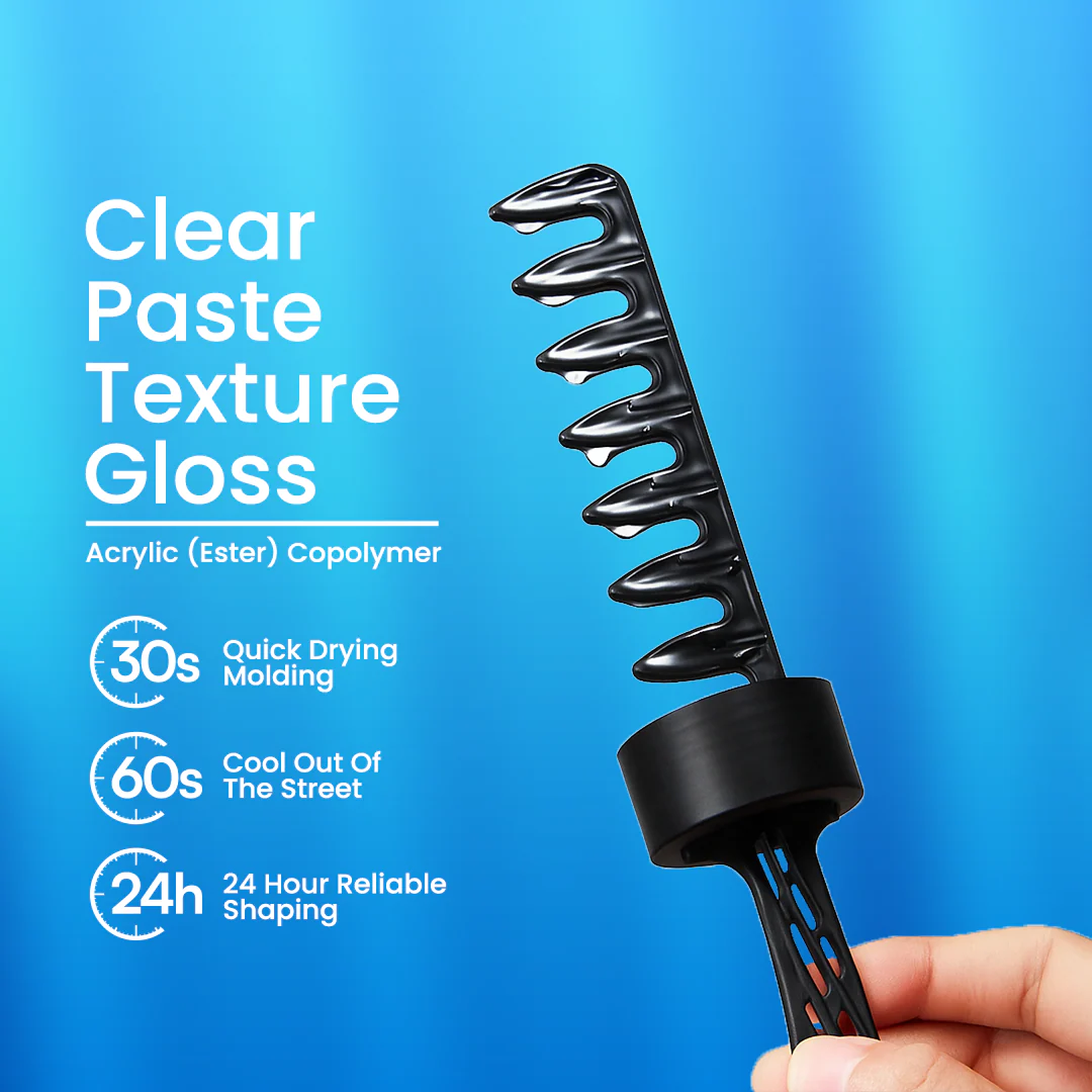 ECRIN Cool Styling Hair Gel with Active Collagen | Strong Hold, No Flakes, Nourishing Formula for All Hair Types, Daily Use Gel with Refreshing Cool Effect (280ml)