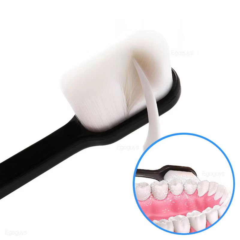 Soft Micro-Nano Manual Toothbrush – Extra Soft 12,000 Bristles for Sensitive Gums, Adults & Kids