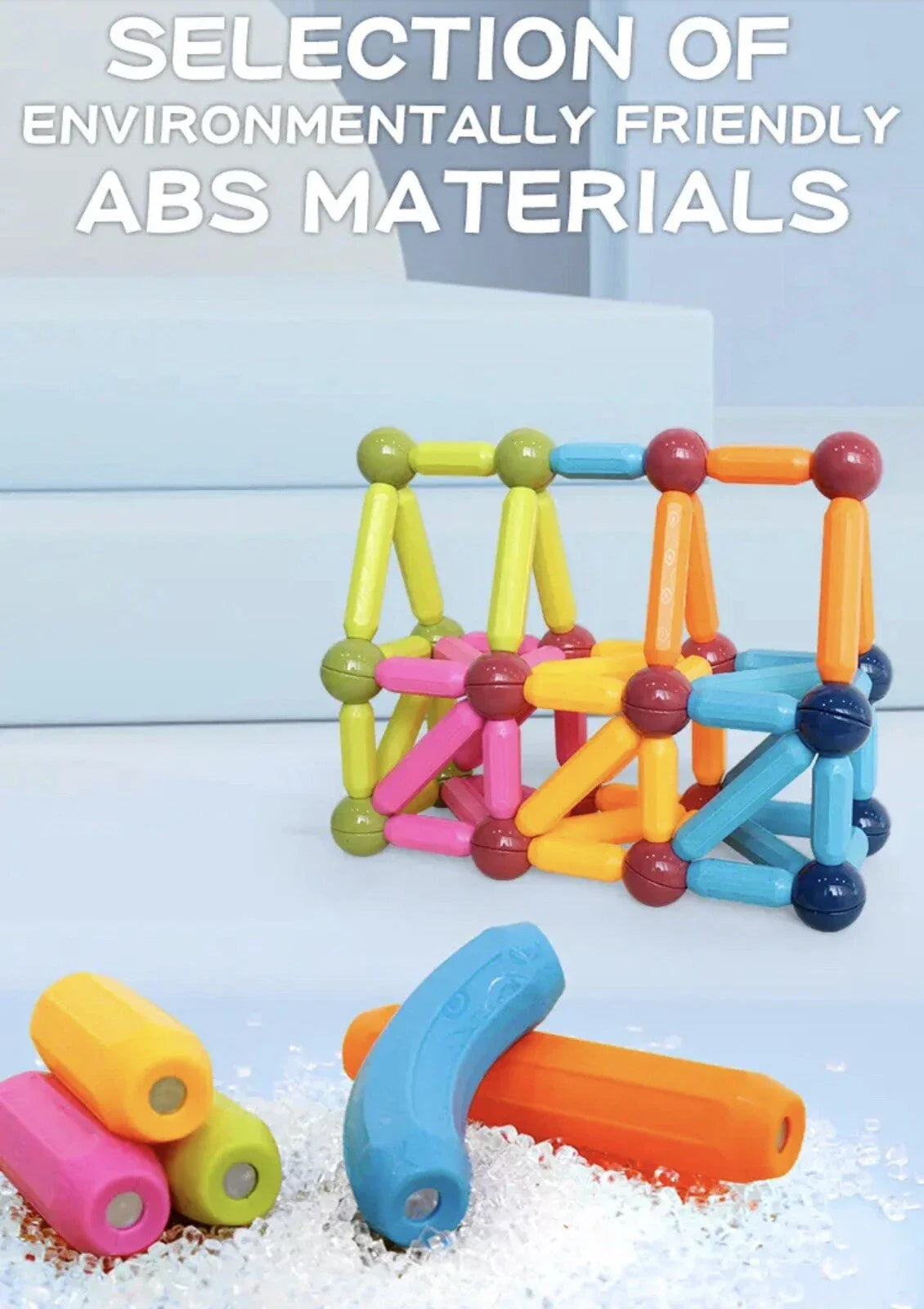 Magnetic Rods Toy – Magnetic Stick Building Blocks Magnetic Blocks