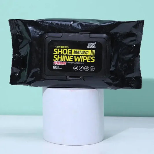 Disposable Shoe Cleaning Wipes | Quick Shine Clean Wet Wipes (80 Wipes In 1 Packet)
