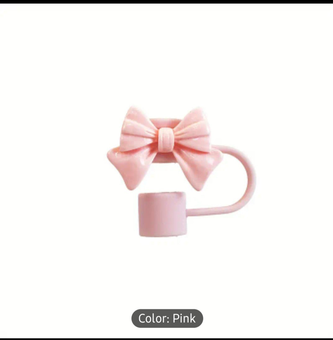 1PC Cute Bow Straw Cap Cover for 10mm Straws – Fits Stanley Tumbler Cups