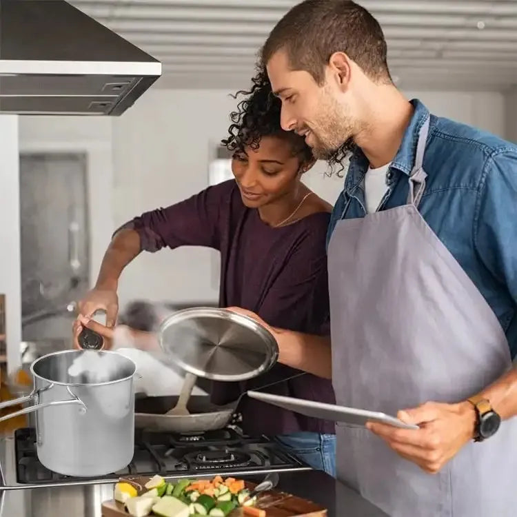 Stainless Steel Deep Fryer Pot With Strainer – Heavy-duty Frying Pan For Home Kitchen Use