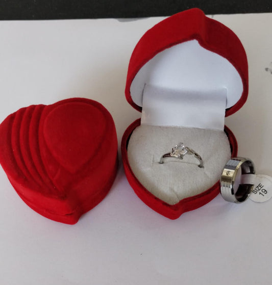 Couple Special Stainless Steel Rings Set – Matching His & Hers Bands For Couples, Promise Or Anniversary Rings | Couple Ring