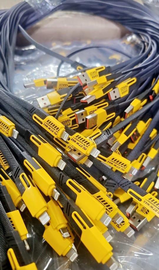 4 In 1 Data Cable Pack Of 2 – Usb-c & Lightning Connectors