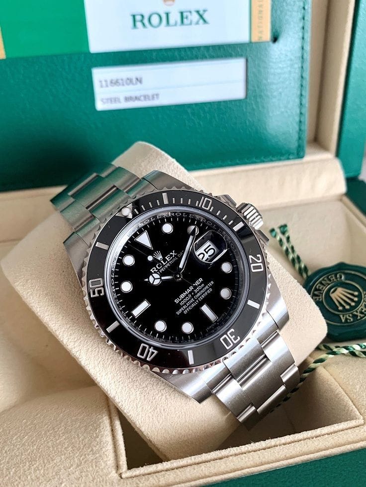 Rolex Men’s Formal Quartz Wrist Watch With Stainless Steel Strap ( With Random Box )