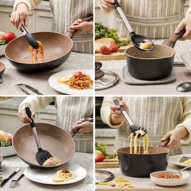 12 Pcs Silicone Cooking Utensils Kitchen Utensil Set | Random color