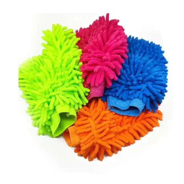 Microfiber Double-sided Cleaning Gloves – Ideal For House And Car Cleaning