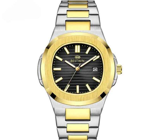 Bestwin Bw-137 Men’s Luxury Quartz Watch Stainless Steel Watch – Classic Analog Display