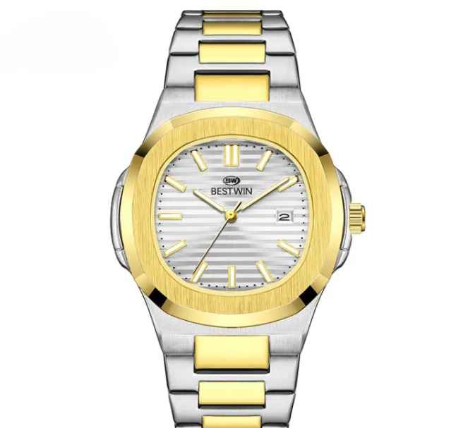 Bestwin Bw-137 Men’s Luxury Quartz Watch Stainless Steel Watch – Classic Analog Display