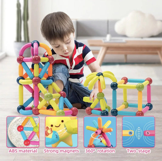 Magnetic Rods Toy – Magnetic Stick Building Blocks Magnetic Blocks