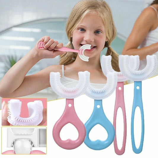 (pack Of 2) U - shaped Baby Toothbrush